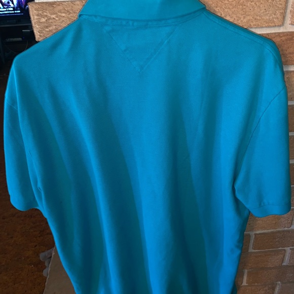 Tommy Hilfiger large teal polo! - Picture 3 of 3
